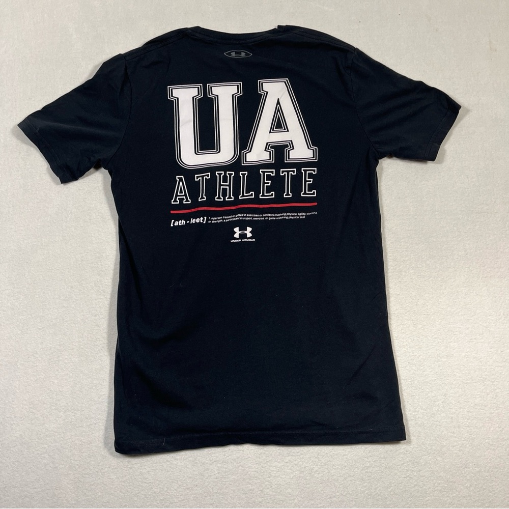 Under‎ Armour Shirt Black 2 Sided Short Sleeve HeatGear Loose T Shirt Small